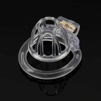 CB Sissy Chastity Cage with 4 Rings - C - image 2