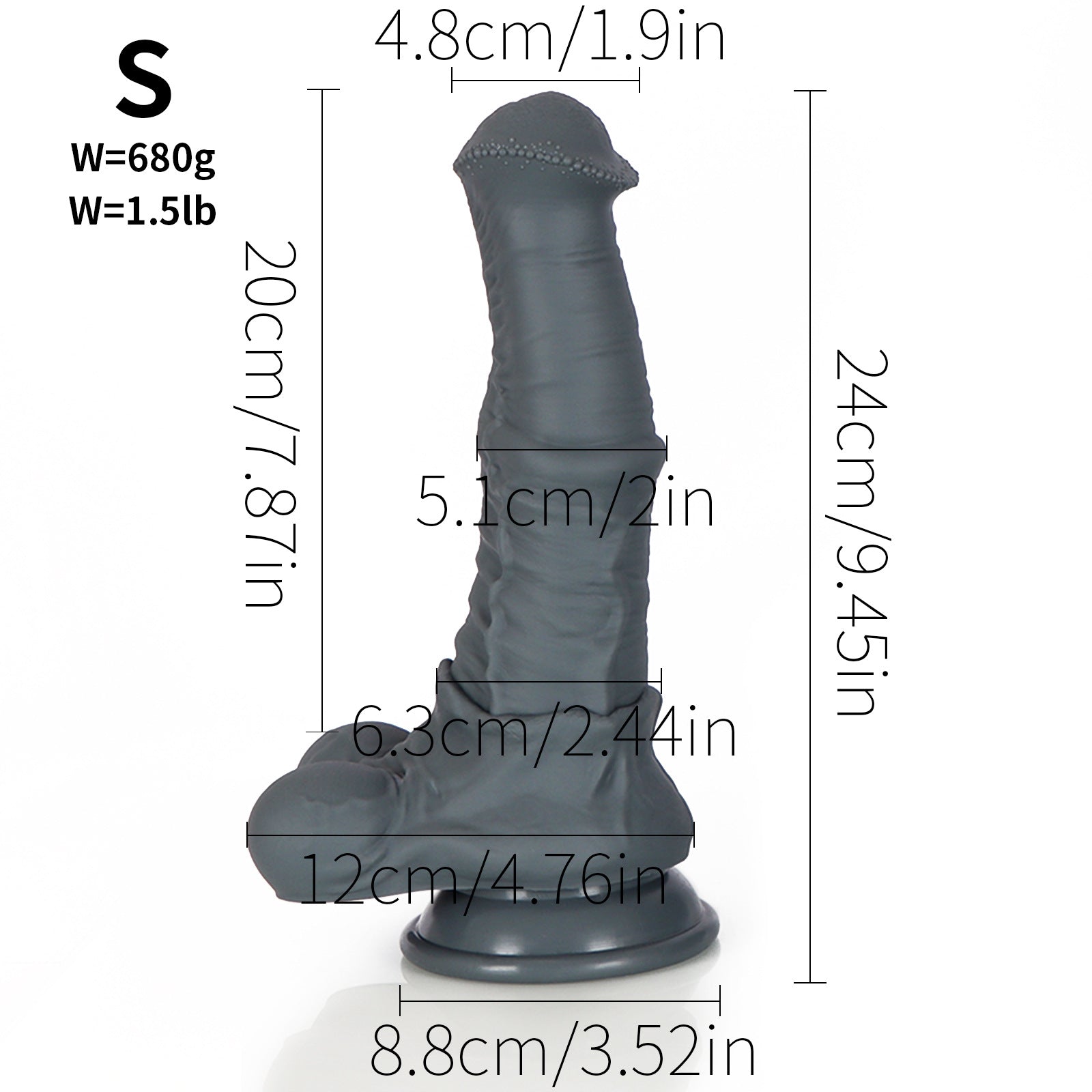 Ultra-Soft Pegasus Gel Dildo - S - image 7