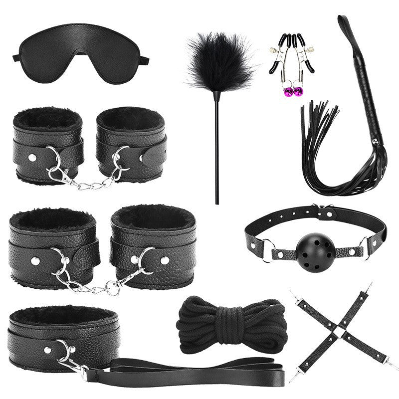 Luxury 10-Piece BDSM Restraint Set - Black - image 2