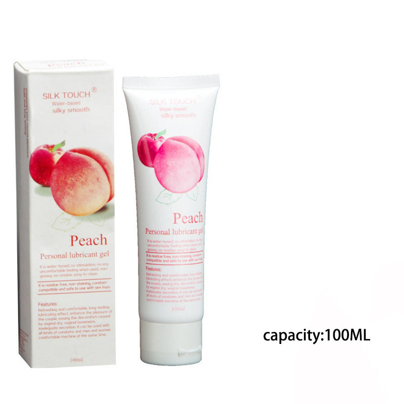 Silk Touch Flavored Lube Vagina Anal Lubricant  (25ml, 50ml, 100ml, 200ml) - Peach - 100ml - image 1