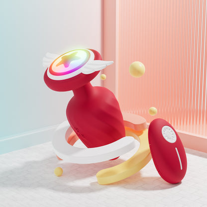 Angel Captain's Shield Light Up Vibrating Anal Butt Plug - image 0