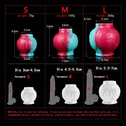 Silicone large Knot For Dildo Cock Enlargement Ring - image 2