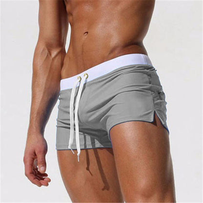 Square Cut Swim Trunks Men Underwear - Gray - XXL - image 13