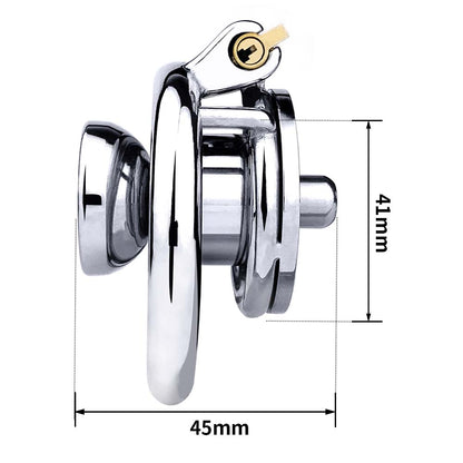 Chastity Cage with Detachable Dildo & Urethral Tube - image 3