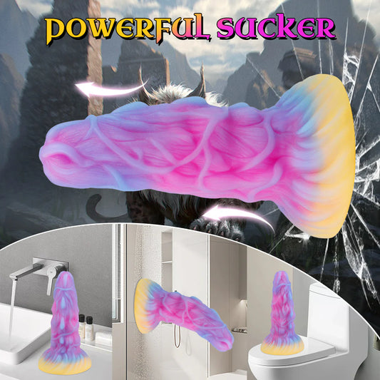 7.08'' Fantasy Monster Dildo with Multi-Texture Design & Glow-in-the-Dark Effect - image 0
