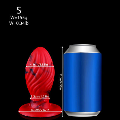 New Red Dragon Egg Anal Plug  - S - image 9