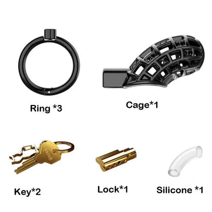 AeroMesh Hollow Chastity Cage - Black - image 4