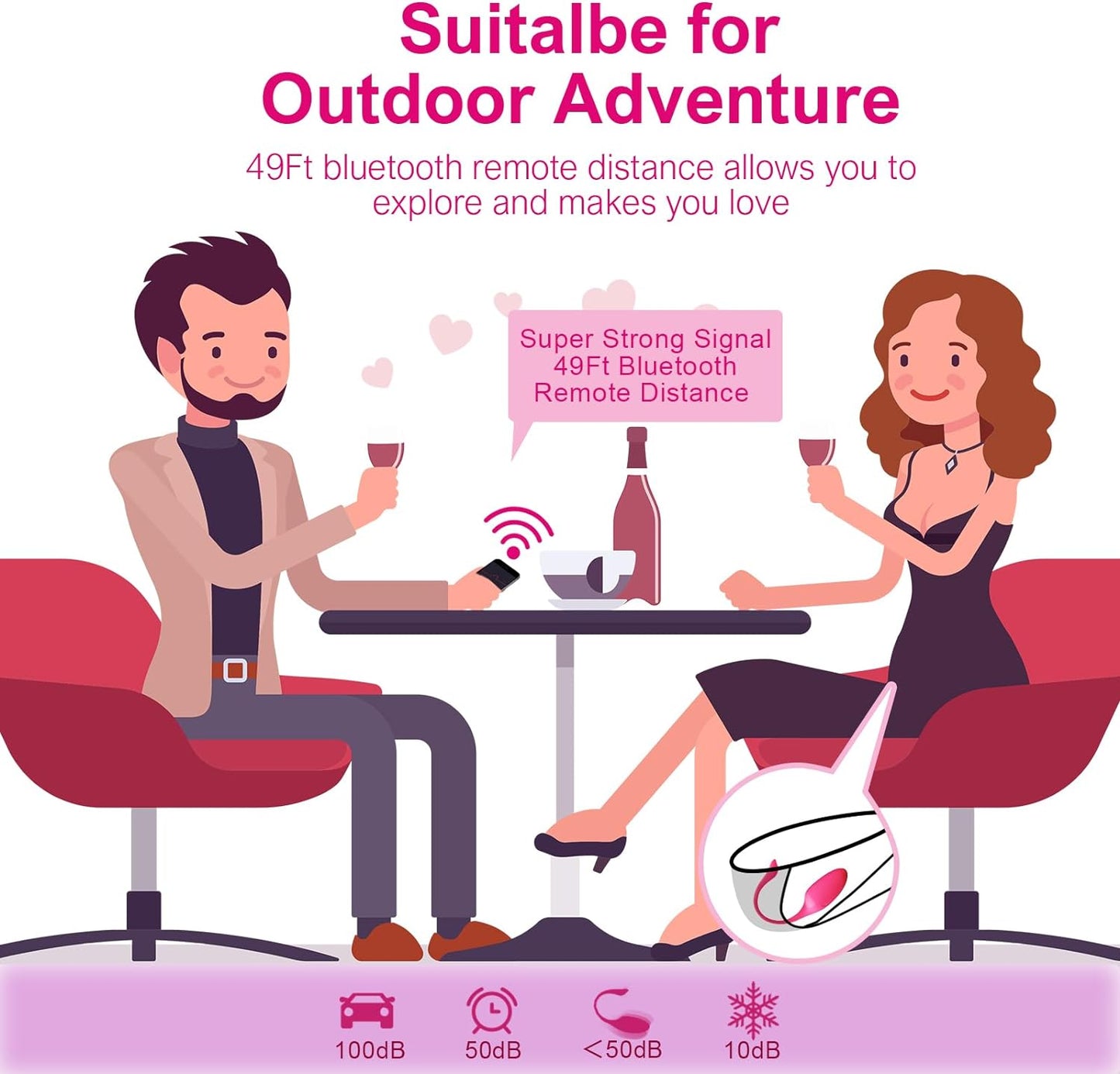 APP Remote Control G-spot Panty Vibrator 10 Vibrations - image 2