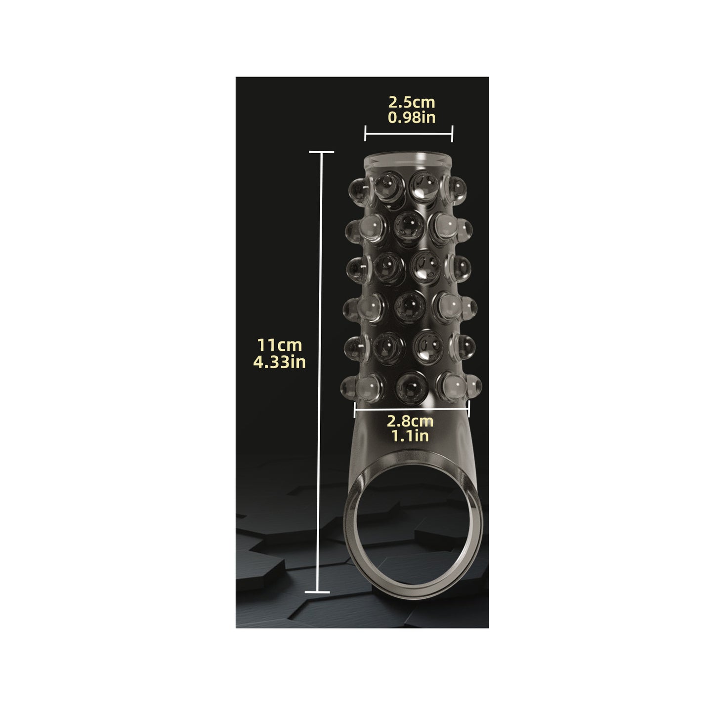 Soft & Stretchy Bump-Textured Cock Ring for Longer-Lasting Performance - A - L - image 4