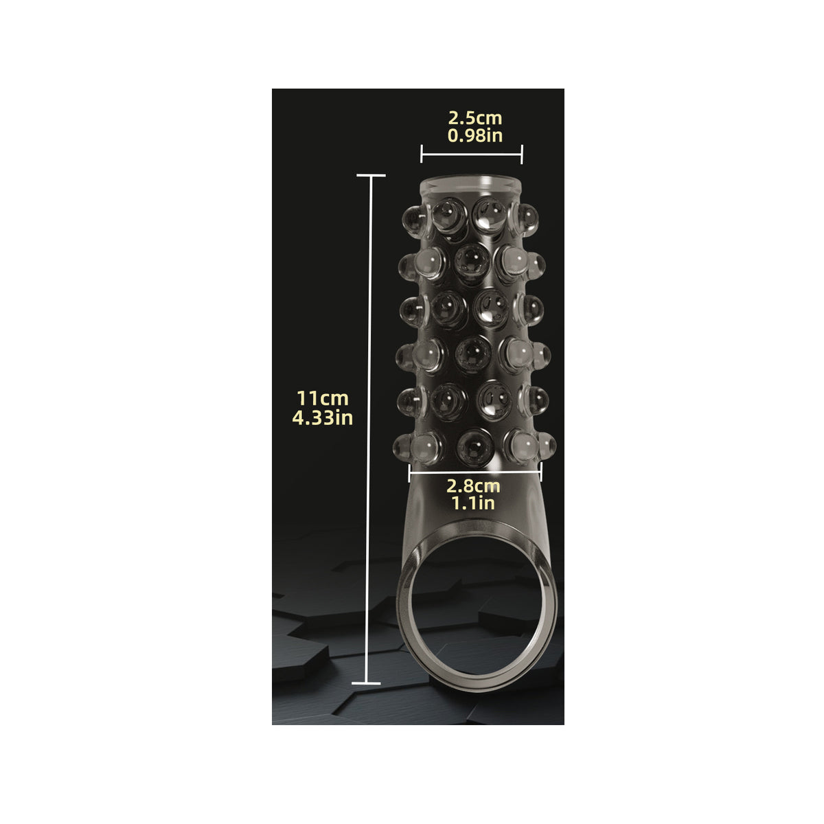 Soft & Stretchy Bump-Textured Cock Ring for Longer-Lasting Performance - A - L - image 4