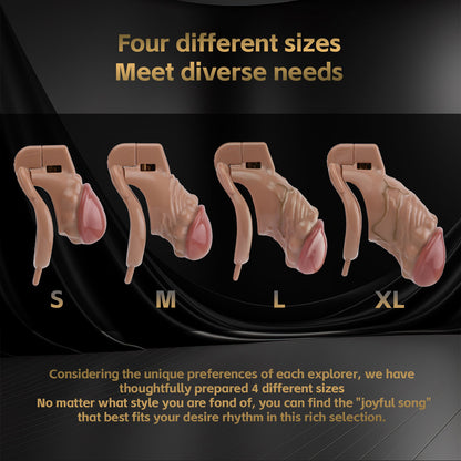 Realistic Phallic Chastity Cage - Breathable Resin Restraint - image 7