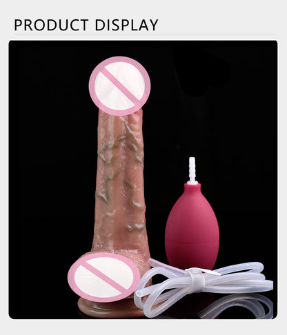 Realistic Ejaculating Dildo (with syringe & pump) - image 5