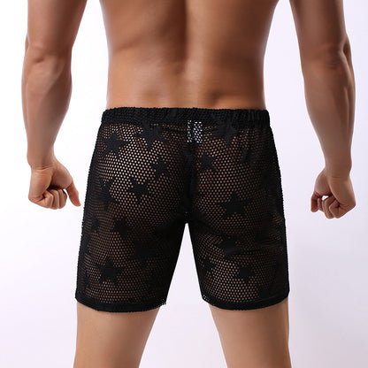 Men's Sexy Mesh See Through Shorts - image 0
