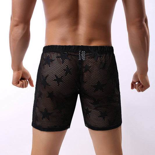 Men's Sexy Mesh See Through Shorts - image 0