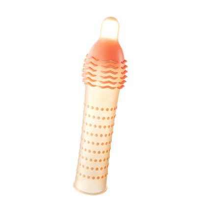 Vibrating Condoms Penis Sleeve Delay Ejaculation Thorn Dot G Spot Cover  - D - image 9