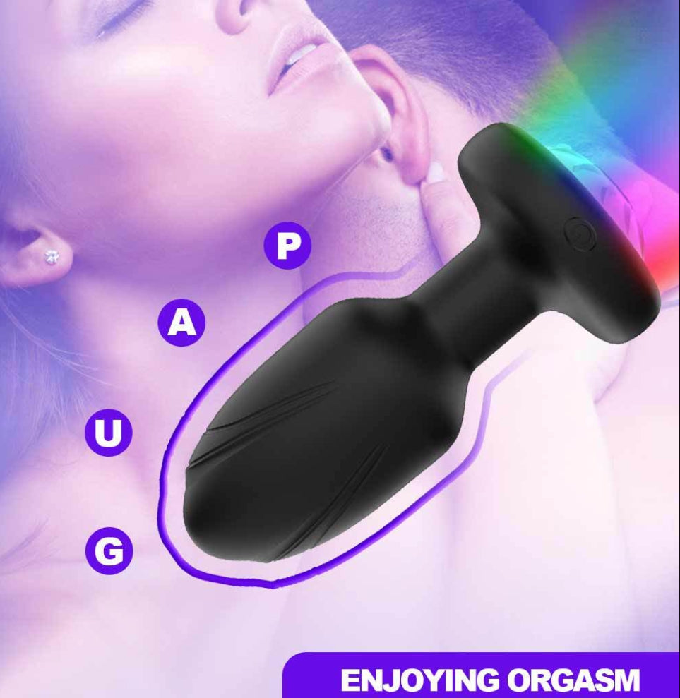Light Up Vibrating 360° Rotating Butt Plug - image 7
