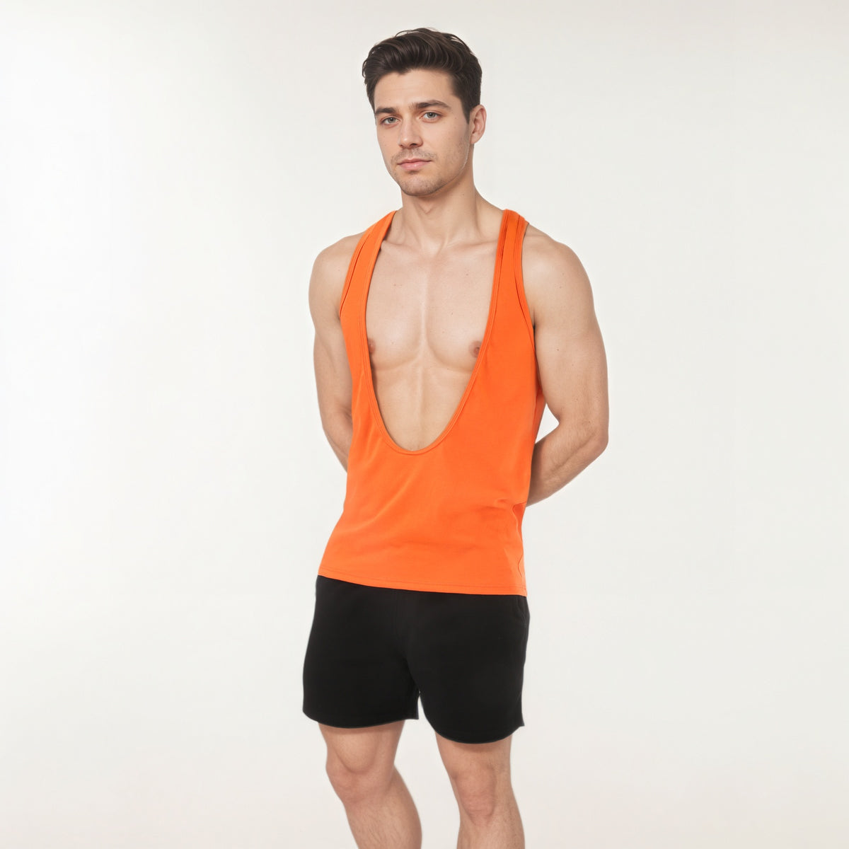 Man Deep V-neck Sexy Sleeveless Tops - image 6