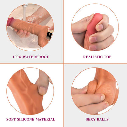 Realistic Vibrator with Remote – 10 Vibration & 3 Pulsation Modes, Hands-Free Mountable Design - image 6