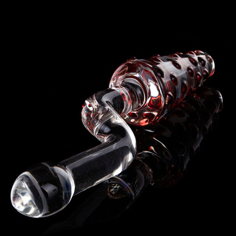 Glass Anal Plug With Crank Handle - image 4