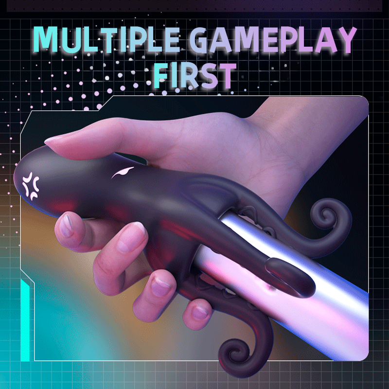 Deep-Thrust Penis Massager – Silicone Tentacle Toy with Locking Ring & Hands-Free Play - image 4