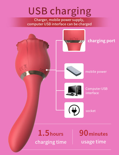 Rosebud Silicone Wand Massager - image 0