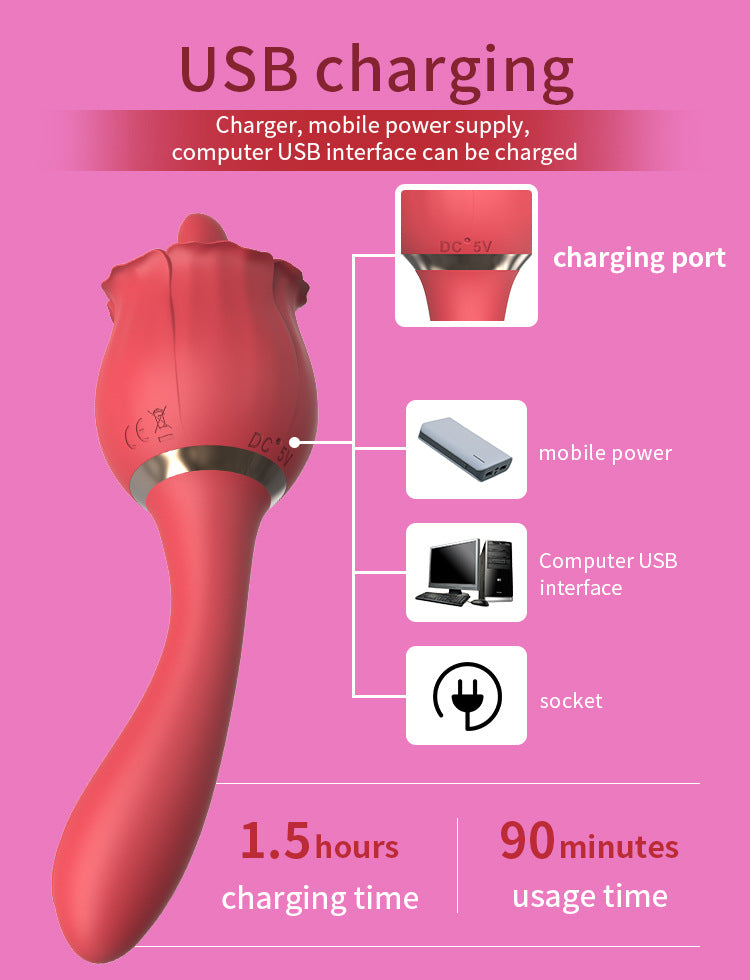 Rosebud Silicone Wand Massager - image 0