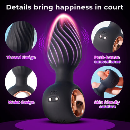 Silicone Vibrating Anal Plug With 9 Modes - image 3