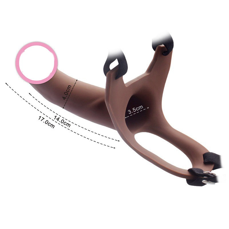Silicone Hallow Strap-on Dildo - image 5