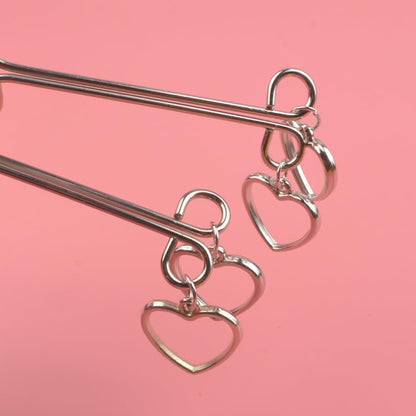 Silver Heart Nipple Ring - image 5