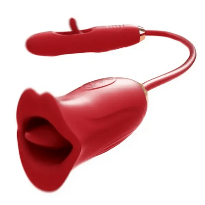 G Spot Flapping Vibrator with Kissing Linking Tongue - image 0