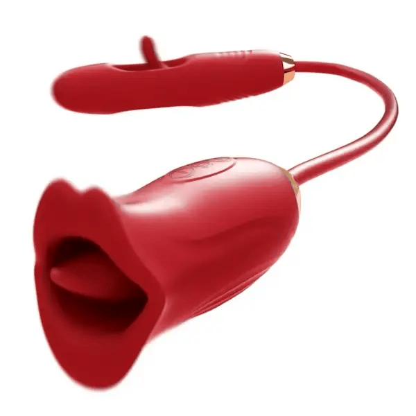 G Spot Flapping Vibrator with Kissing Linking Tongue - image 0