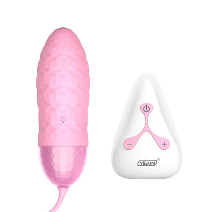 Heartbeat Bliss - 10X Vibrating Egg - Pink Diamond & Remote Control - image 0