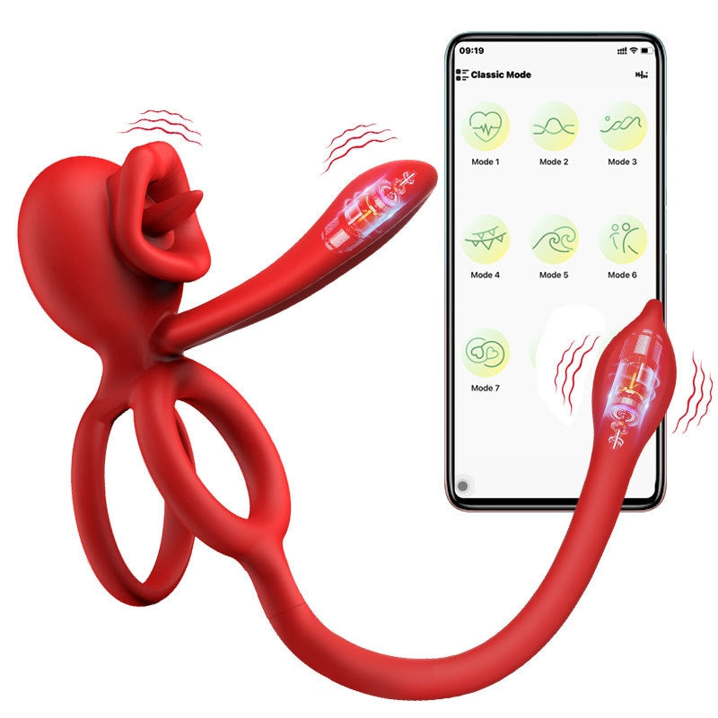 3-in-1 Couple Vibrator with App Control – Dual Ring & Anal Plug for Intense Shared Pleasure - image 3