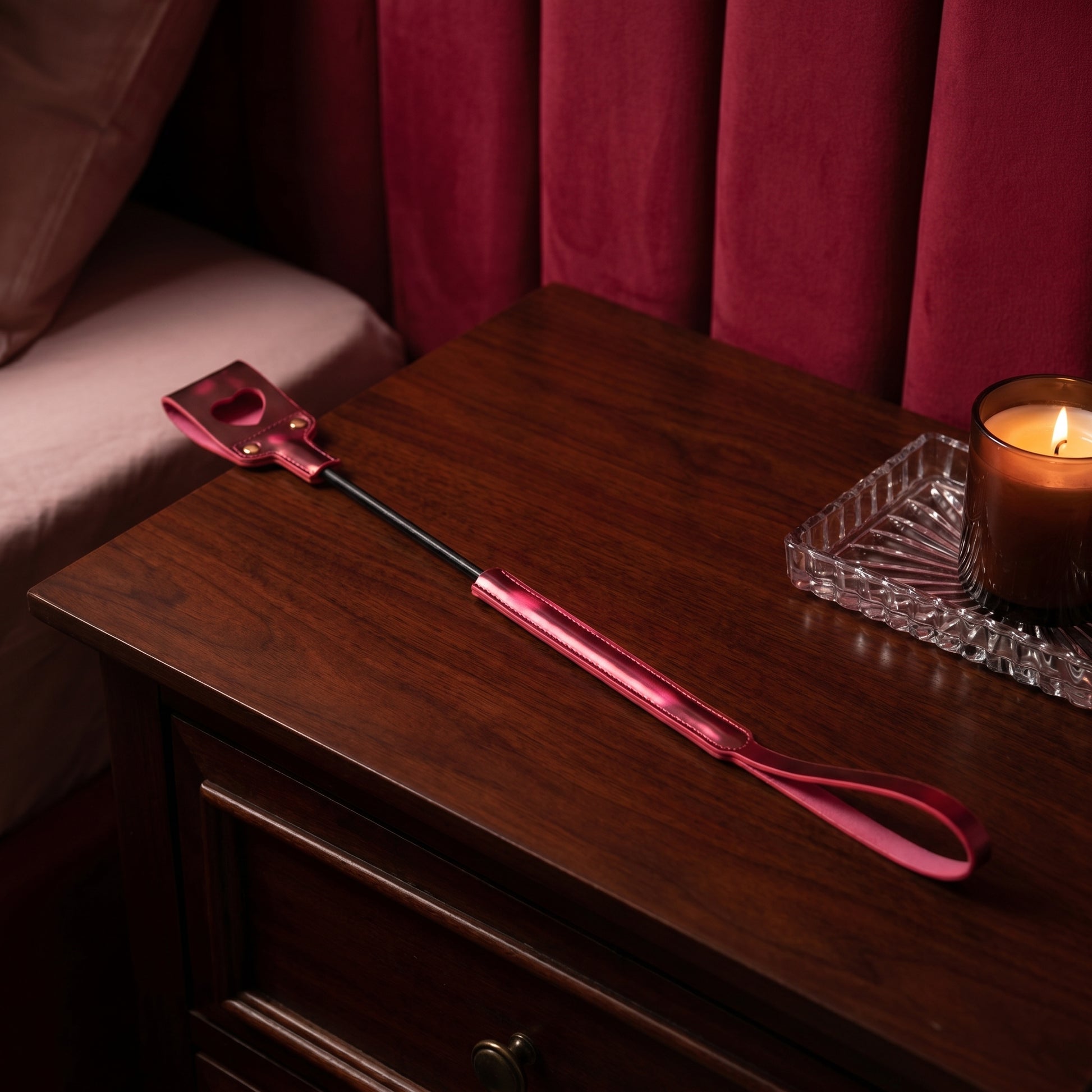 Heart Cutout Leather Whip - image 3