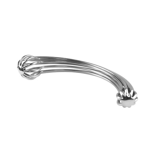Hallow Curved Stainless Steel Dual-ended Massage Wand - image 1