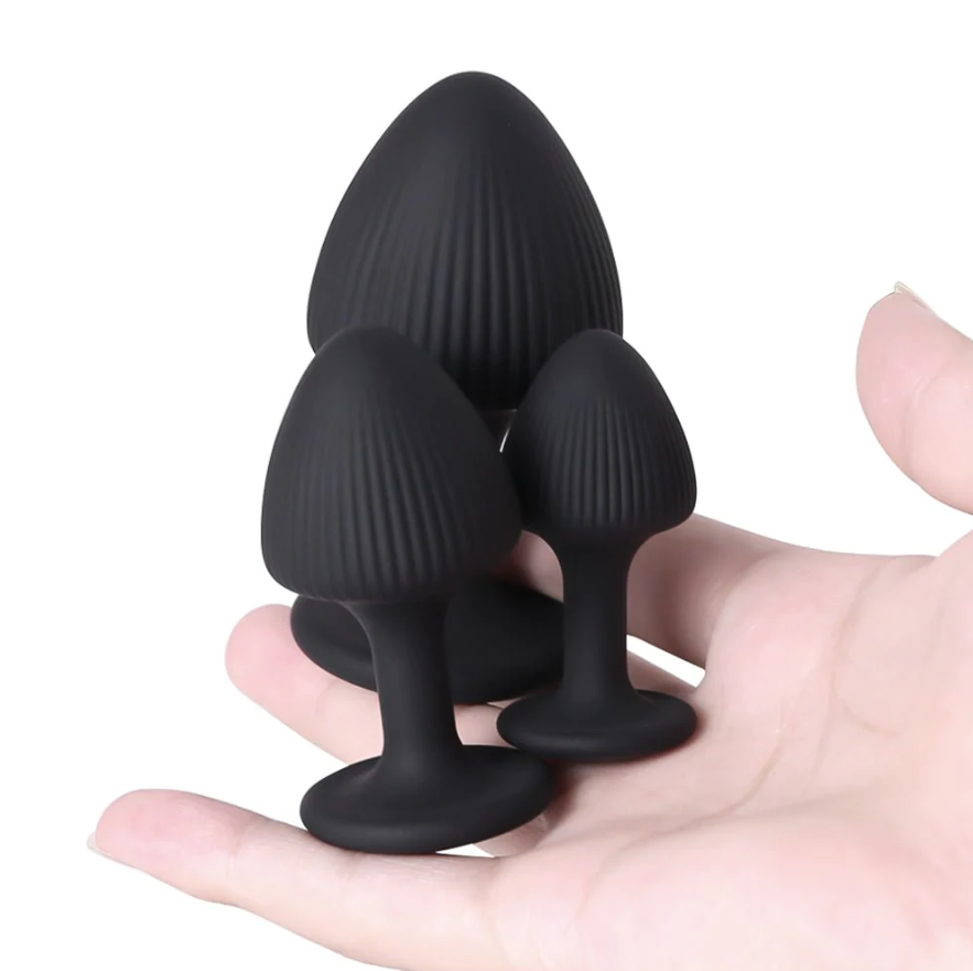 Mushroom Anal Plugs Set (S&M&L Bundle) - image 6