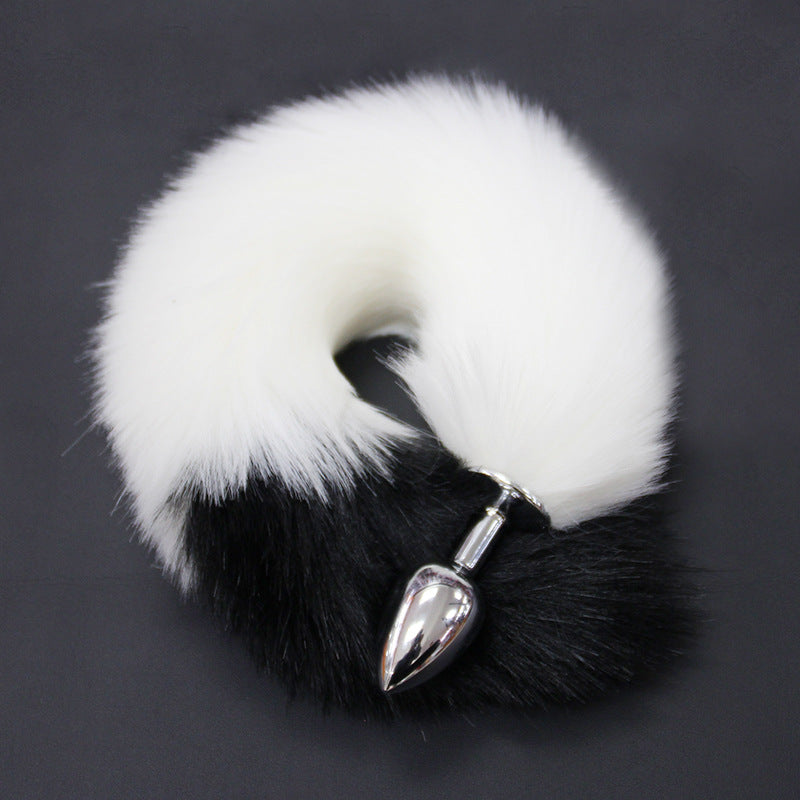 Colorful Fox Wolf Tail Plug - Black - image 2