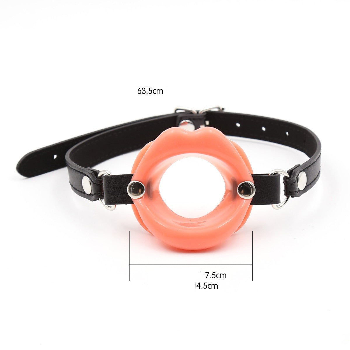 Oral Mouth Gag-Lip Shape BDSM Sex Toy - Beige - image 3