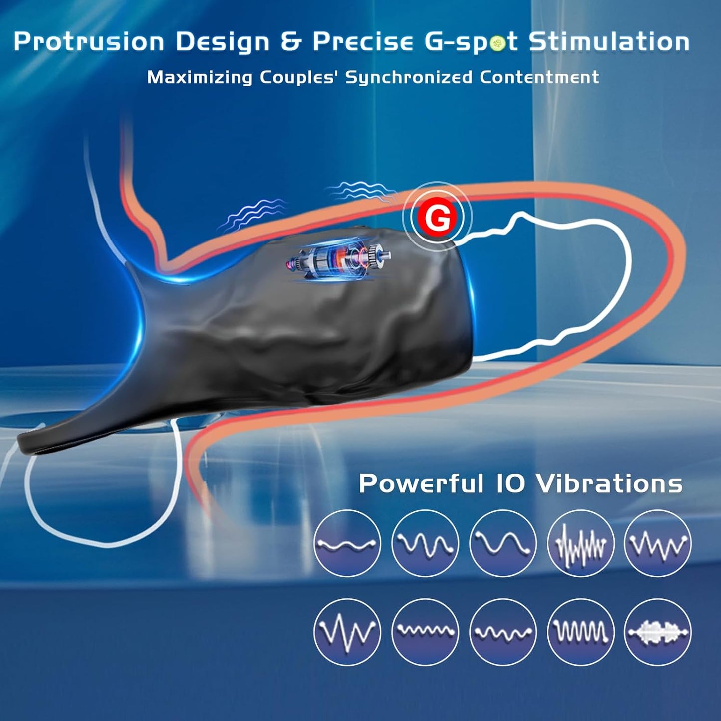 Vibrating Penis Sleeve Cock Ring - image 1