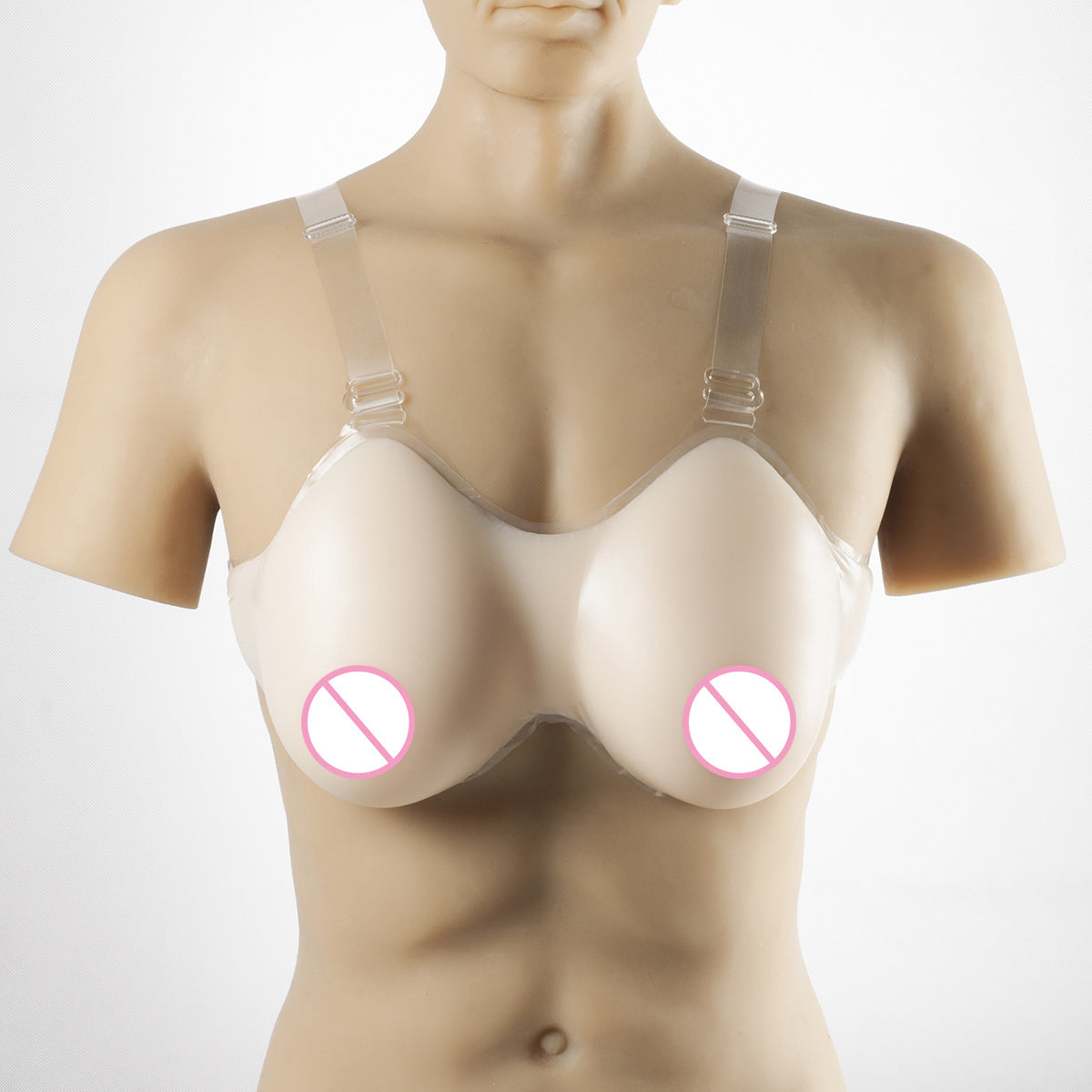 Sissy Boobies Silicone Breast Forms Crossdresser Transgender Cosplay - White - 4XL - image 0
