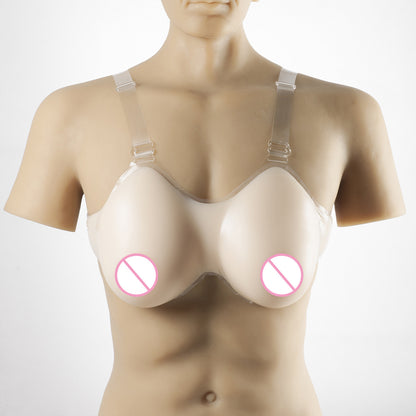Sissy Boobies Silicone Breast Forms Crossdresser Transgender Cosplay - White - 4XL - image 0