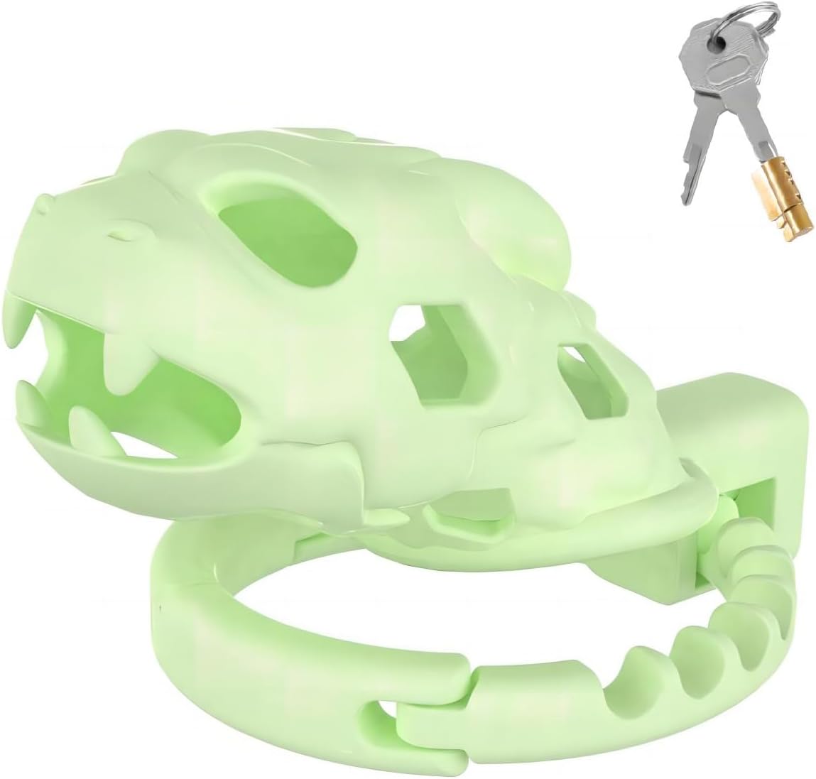 Mech-Style Chastity Cage 3D Printed Edition - Green - image 1