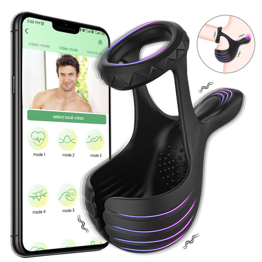 Vibrating Cock Ring - APP Control - image 1