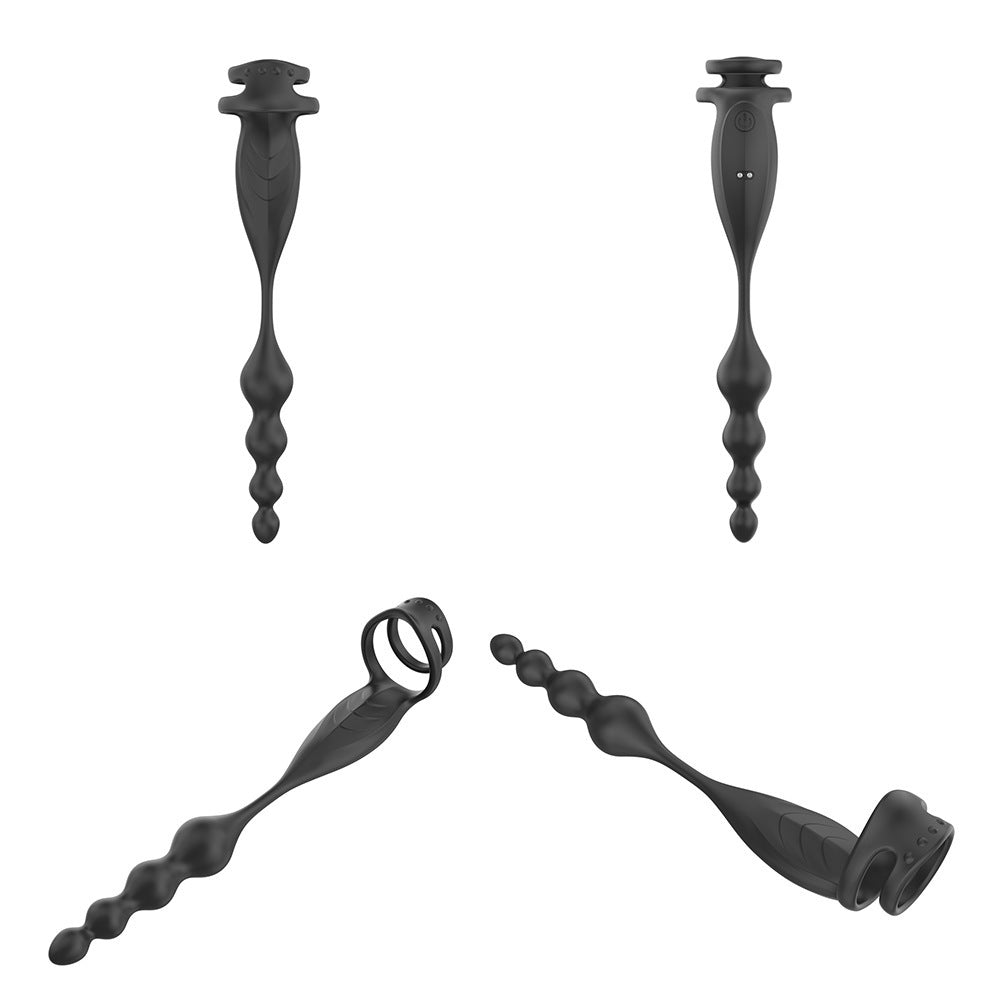 App-Controlled Beaded Cock Ring – 9 Vibration Modes for Couples - image 0