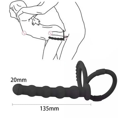 G-spot Stimulator Cock Ring plus Butt Plug - image 1