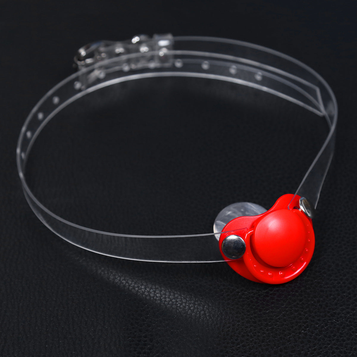 BDSM Silicone Mouth Gag - Red - image 0