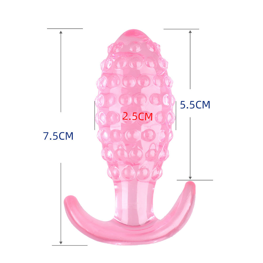 Pineapple Crystal Creative Butt Plug - Pink - S - image 15