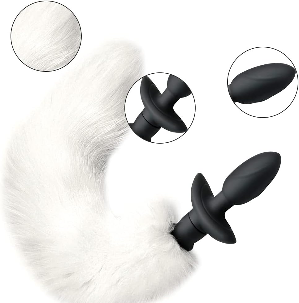 Vibrating Foxy Tail Silicone Anal Plug - image 6