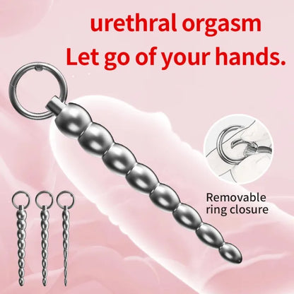 Stainless Steel Beaded Urethral Sound – Gradual Size Trainer for Deep Stretching & Intense Play - image 2