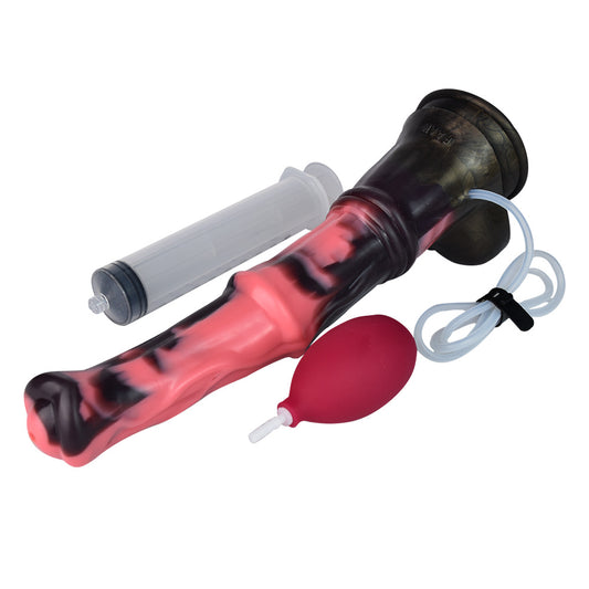 Ejaculating Horse Dildo Squirting Monster Dildo (with syringe and pump) - image 1